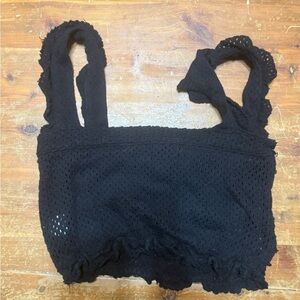 Zara Elegant Black Lace Top